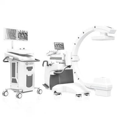 Sistema móvil de rayos X con brazo en C con FPD motorizado