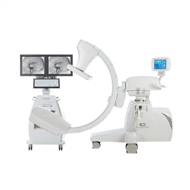 Sistema de rayos X de brazo C de laboratorio de cateterismo móvil isocéntrico motorizado